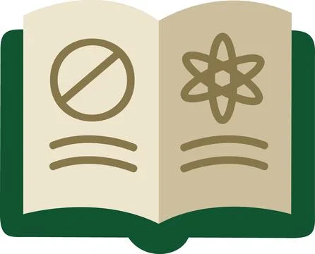 Open magic spell book with symbols Stockillustratie