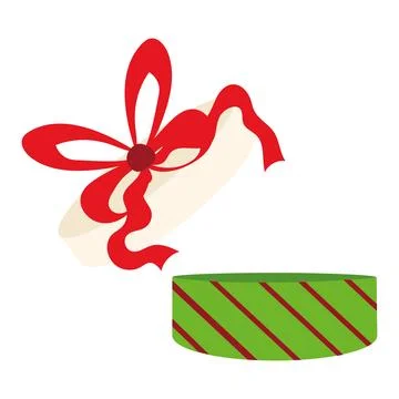 Open magical gift box. Vector Stock Illustration