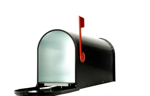 Open mail box Stock Photos