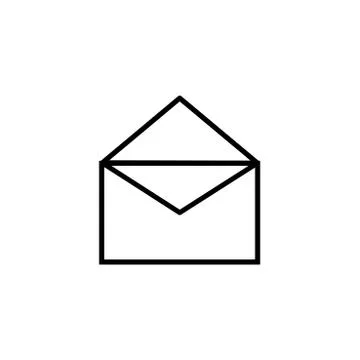 Open mail icon. One of set web icons Stock Illustration