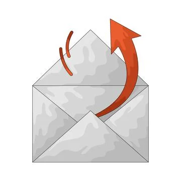 Open Mail illustration Ilustração Stock