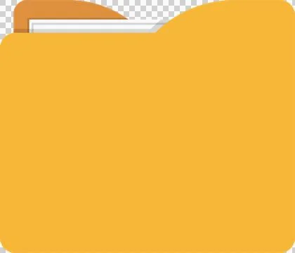 An open manila file folder displaying white sheets of paper, representing d.. Stock Illustration