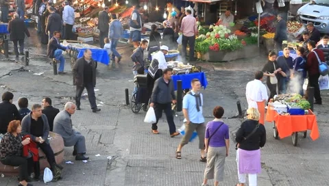 Open market Stock Footage