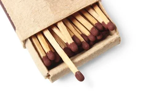 Open matchbox Stock Photos