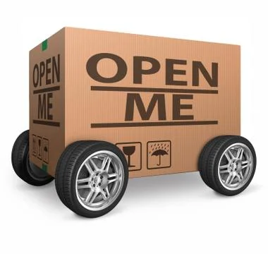 Open me Stock Illustration