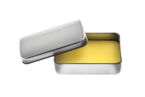 Open metal box container Stock Photos