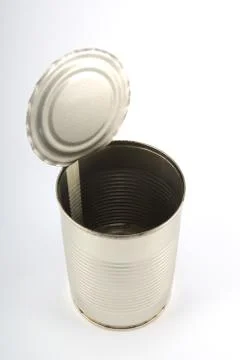 The open metal can Stock Photos