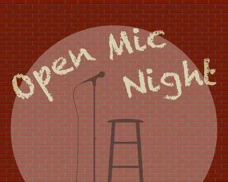 Open Mic Night Stock Illustration