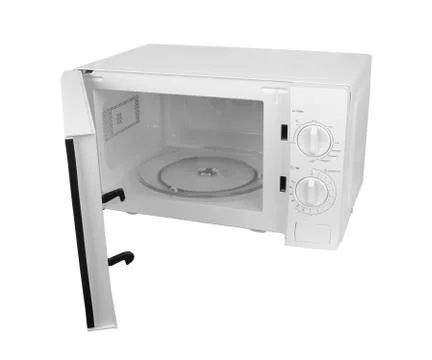 Open microwave oven Stock-Fotos