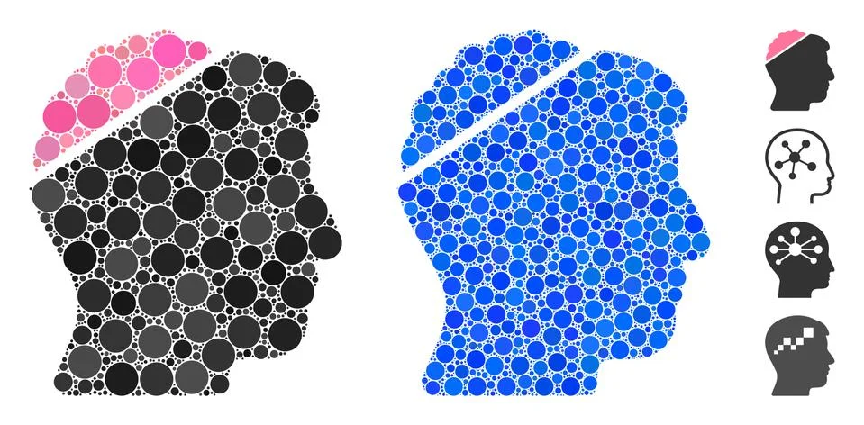 Open Mind Composition Icon of Spheric Items イラスト素材