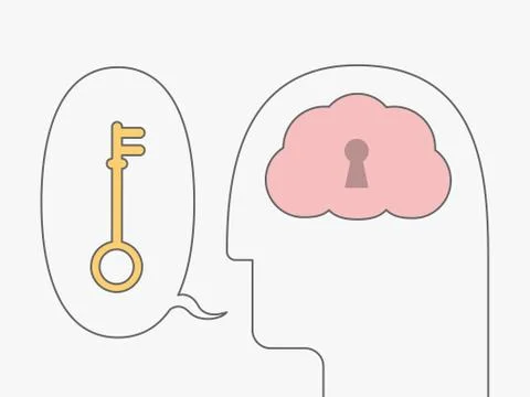 Open mind Stock Illustration