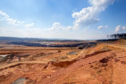 Open mining pit Foto stock