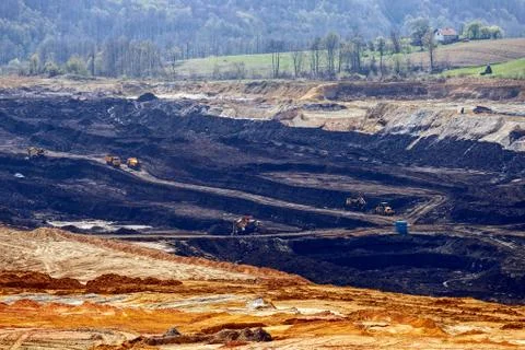 Open mining pit Foto stock