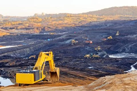 Open mining pit Foto stock