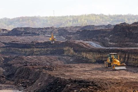Open mining pit Foto stock