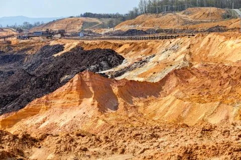 Open mining pit Foto stock