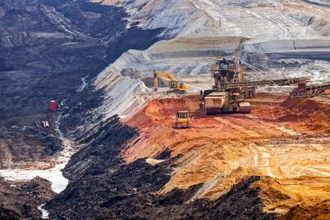 Open mining pit Foto stock