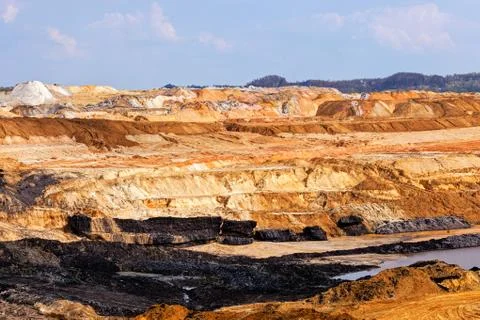 Open mining pit Foto stock