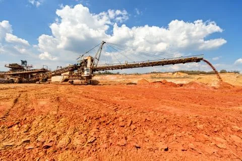Open mining pit Foto stock