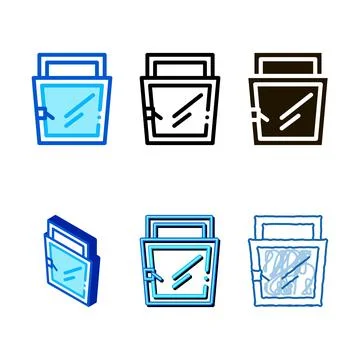 Open for mix ventilation window icon vector Stock Illustration