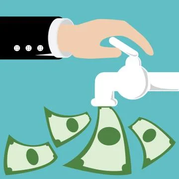 Open money Stock Illustration