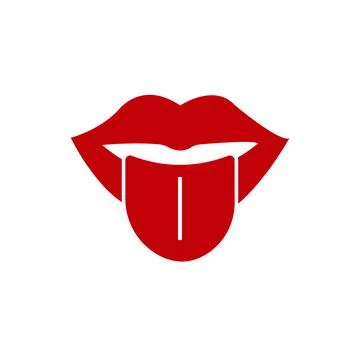 Open mouth icon. vector line ssymbol in flat simple style Stock Illustration