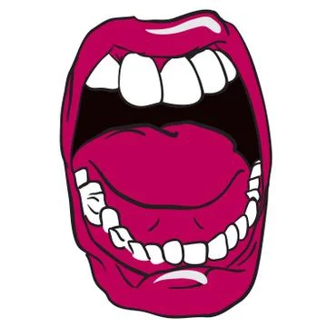 Open mouth Stock Illustration