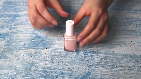 Open nail polish Stock Footage 132431563