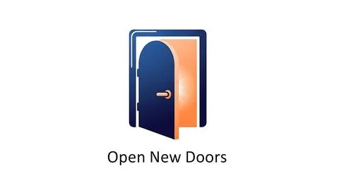 Open new doors Stock Illustration