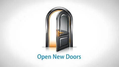 Open new doors Stock Illustration