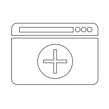Open New Window icon illustration design Stock Illustration