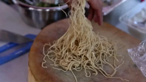 Open the noodle Stock Footage 267681362