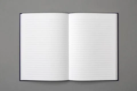 An open note. spread notebook. Stock Photos