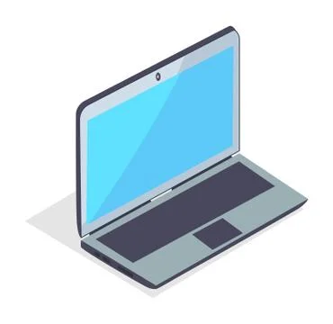 Open Notebook 3D Icon Isolated on White Background Stock Illustration