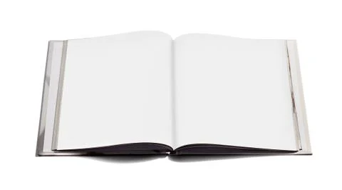 Open notebook with blank pages Stock Photos