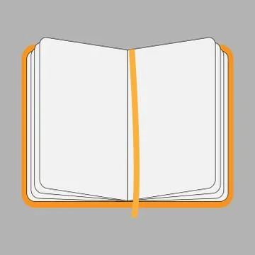 Open notebook Stock Illustration