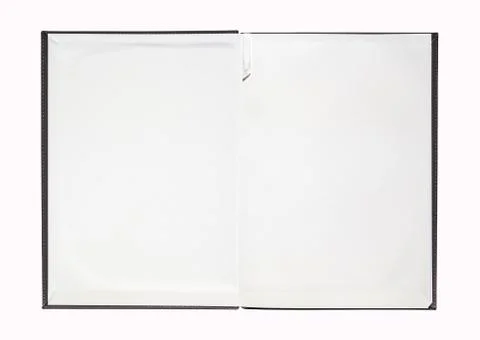 Open notebook isolated Stock Photos