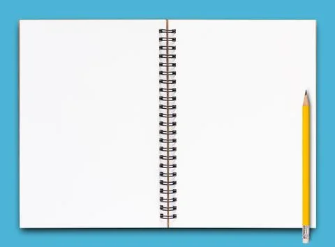 Open Notebook Page Foto stock