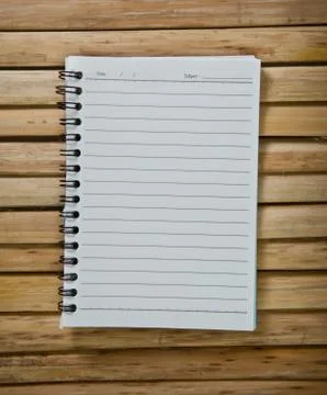 Open notebook Stock Photos