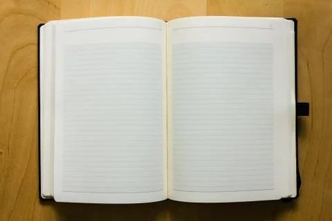 Open notebook Stock Photos