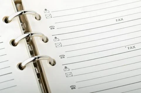 Open notebook Foto stock