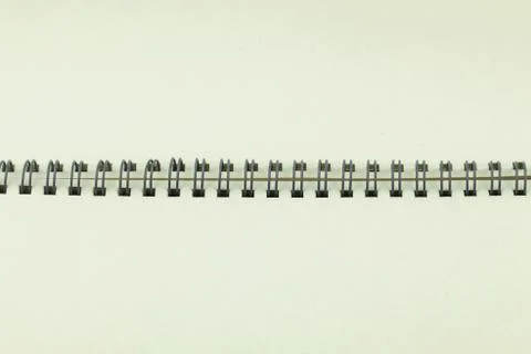 Open notebook on white background Foto stock