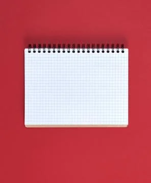 Open notebook with white sheets Stock-Fotos