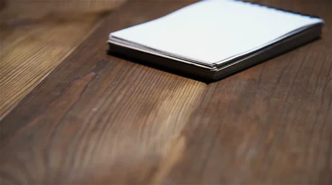 Open Notepad And Pen Stock Footage 68531031