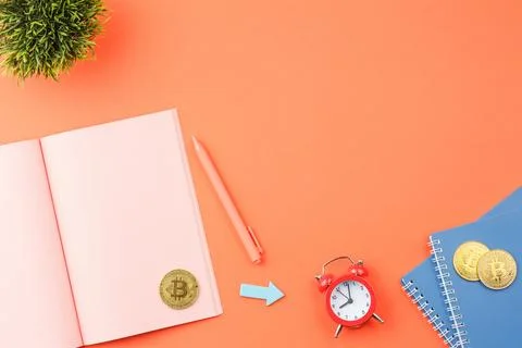 Open notepad, office desktop concept. Stock Photos