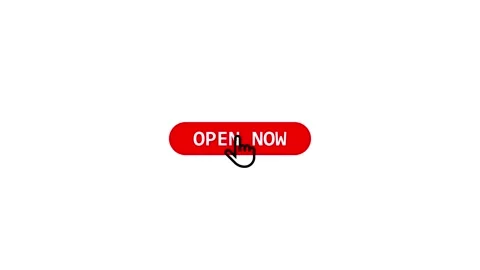 Open Now Hand Click Icon Animation. Finger touch gesture animation. Finger .. Vídeo Stock 331348214