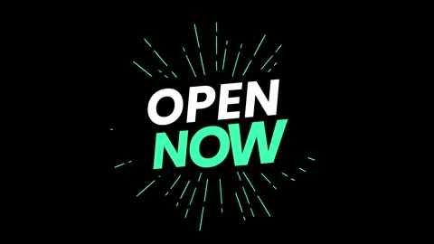 Open now teaser background animation. Video stock 252138287