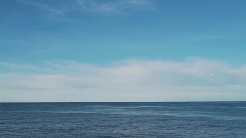 Open ocean and blue sky Stock Footage 89802837