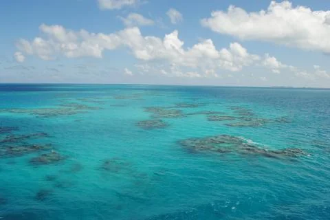 Open Ocean Approaching Bermuda Stock Photos