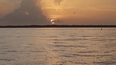 Open ocean sunset Stock Footage 230053867